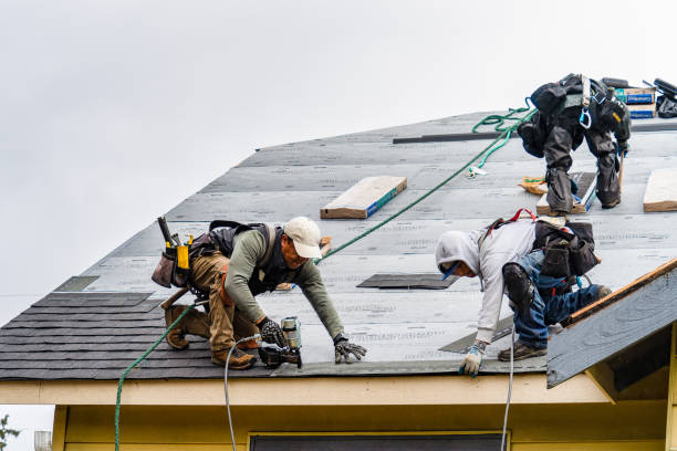 Professional Gutter Installation technician working in Eureka, KS